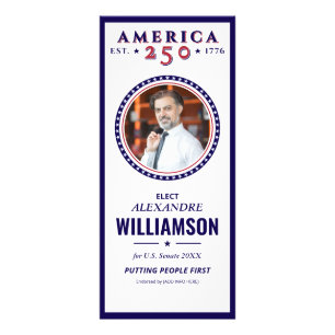 Carte Publicitaire America 250 Campagne de sensibilisation politique