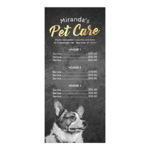 Carte Publicitaire Animaux de compagnie assis Grooming Beauté Salon T