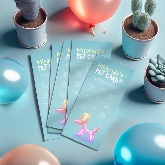 Carte Publicitaire Animaux de compagnie assis Grooming Beauté Salon T (Créateur téléchargé)