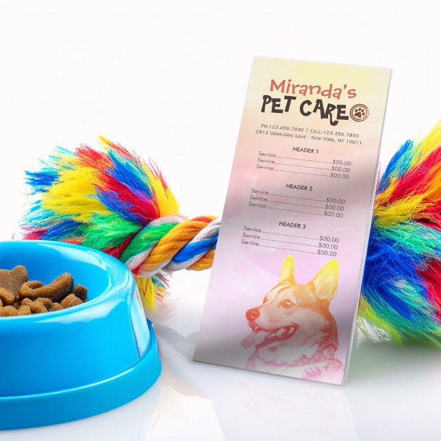 Carte Publicitaire Animaux de compagnie assis Grooming Beauté Salon T (Créateur téléchargé)