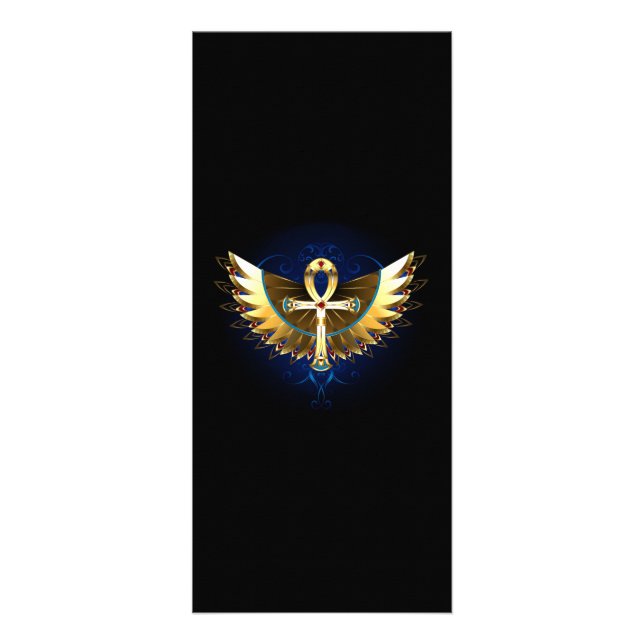 Carte Publicitaire Ankh or avec ailes (Devant)