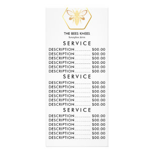 Carte Publicitaire Apiculteur de miel doré moderne et élégant