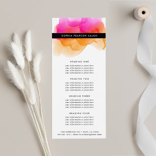 Carte Publicitaire Aquarelle moderne Services ou tarif