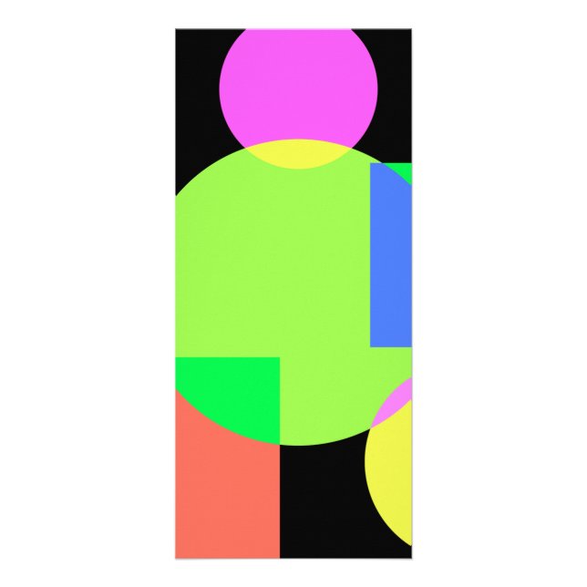 Carte Publicitaire arc-en-ciel géométrique (Devant)