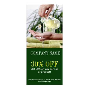 Carte Publicitaire Aromathérapie Essential Oil beauté massage SPA