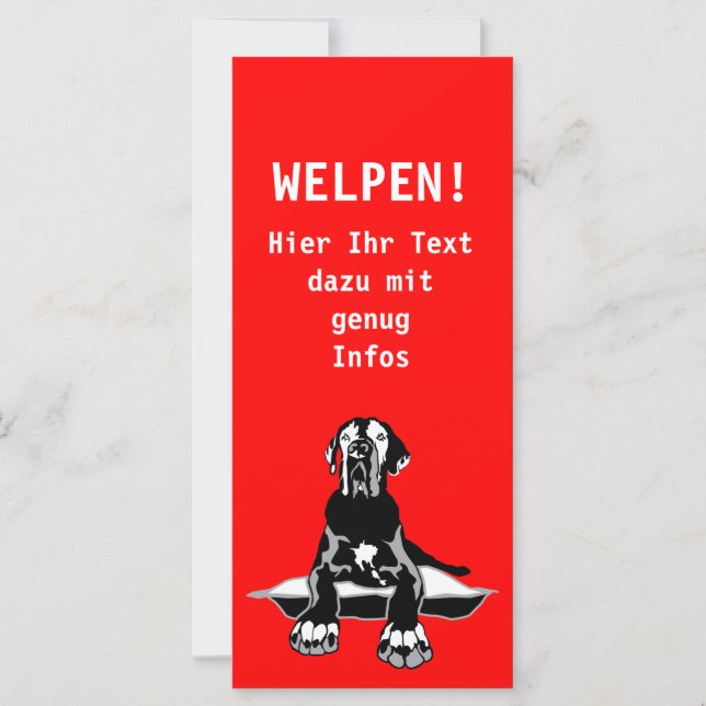 Carte publicitaire avec logo Doggen (Devant)