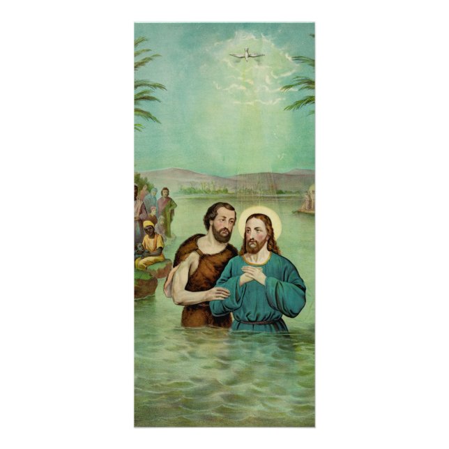 Carte Publicitaire Baptême de Jésus-Christ (Devant)