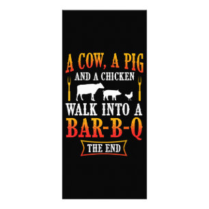 Carte Publicitaire BBQ   Barbecue Barbecue Barbecue Plaisanterie Gril