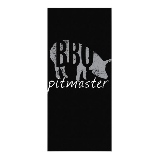 Carte Publicitaire BBQ | BBQ Pitmaster Pig Grill Fars Day (Devant)