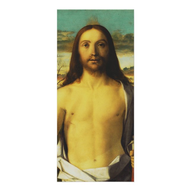 Carte Publicitaire Bénédiction du Christ par Giovanni Bellini (Devant)