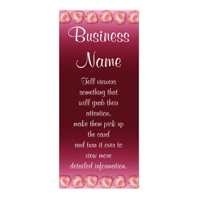 Carte Publicitaire Bordure cardiaque tachée (Devant)