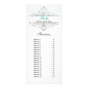 Carte Publicitaire Boutique de papeterie personnalisée Aqua Floury