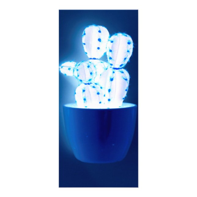 Carte Publicitaire Cactus bleu (Devant)