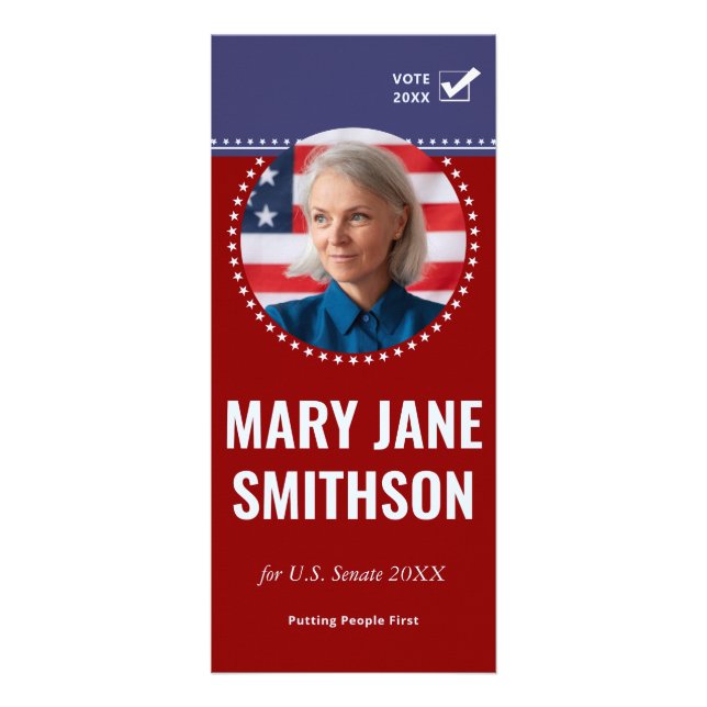 Carte Publicitaire Campagne républicaine des candidats politiques du  (Devant)