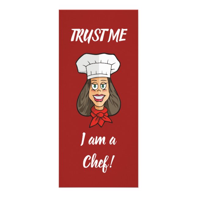Carte Publicitaire Chef femme (Devant)
