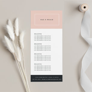 Carte Publicitaire Chic Blush Tarification ou services