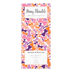 Carte Publicitaire Chien Grooming, Doggie os Groomer services