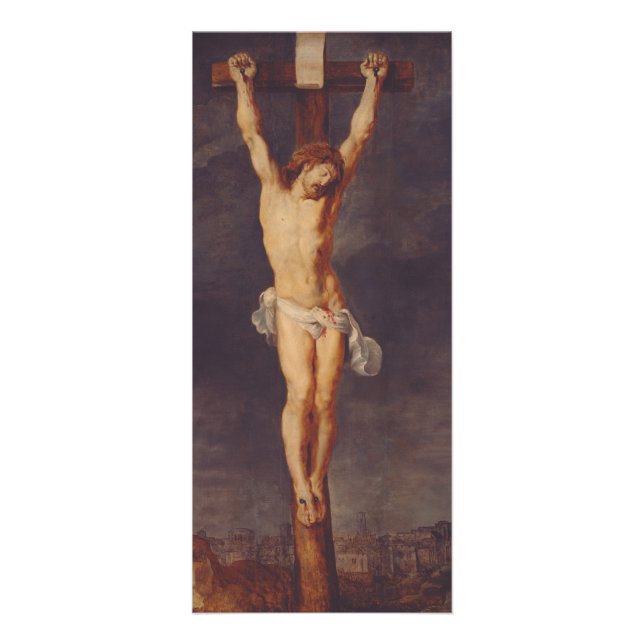 Carte Publicitaire Christ mort sur la croix par Pierre Paul Rubens (Devant)