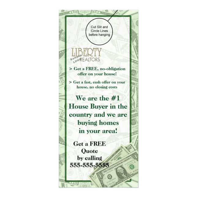 Carte Publicitaire Cintre d'insecte de brochure d'affichette de porte (Devant)