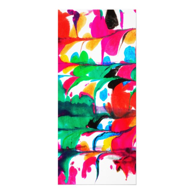 Carte Publicitaire Coeurs colorés (Devant)