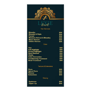 Carte Publicitaire Coiffeur Élégant et Raffiné