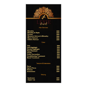 Carte Publicitaire Coiffeur Élégant et Raffiné