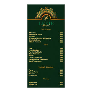 Carte Publicitaire Coiffeur Élégant et Raffiné