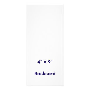 Carte Publicitaire Concevez votre propre 4" x 9"
