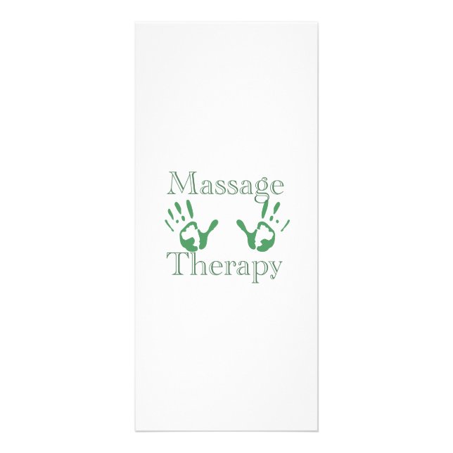 Carte Publicitaire Copies de main de thérapie de massage (Devant)