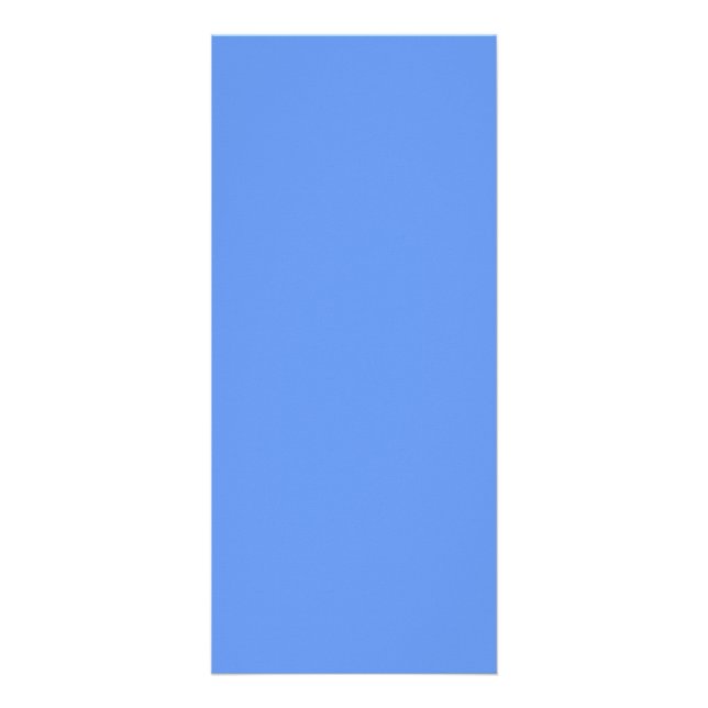 Carte Publicitaire couleur bleu fleur (Devant)