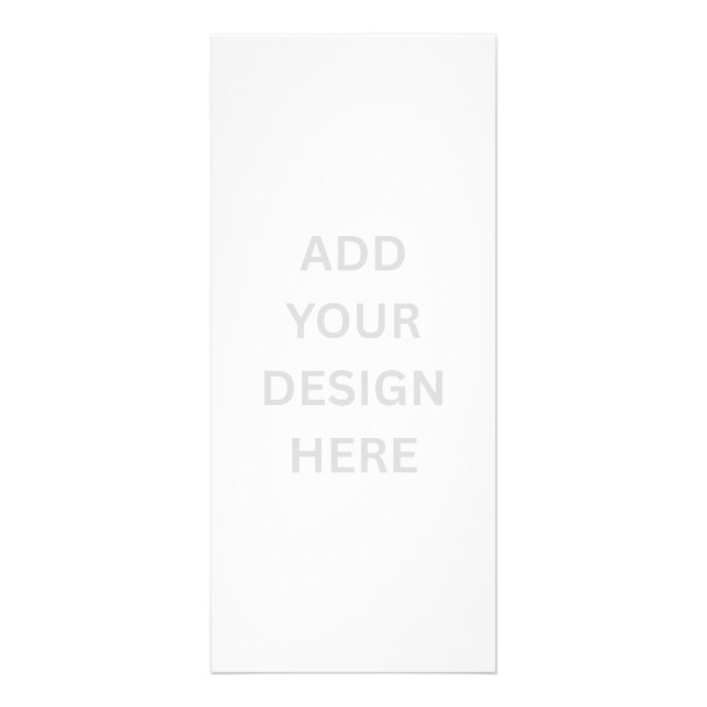 Carte Publicitaire Create Your Own Design 4" x 9" Rack Card (Devant)