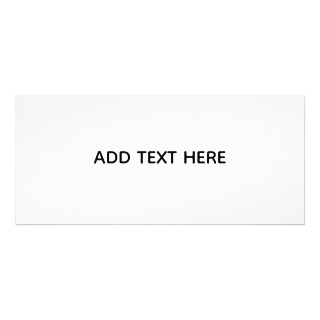 Carte Publicitaire Créez votre propre blanc  (Devant)