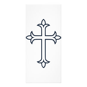Carte Publicitaire Croix Chrétienne Classique Art Minimaliste Fin
