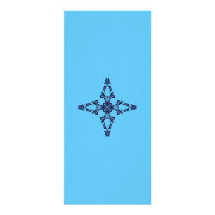 Carte Publicitaire Croix Chrétienne en Bleu Céleste Art