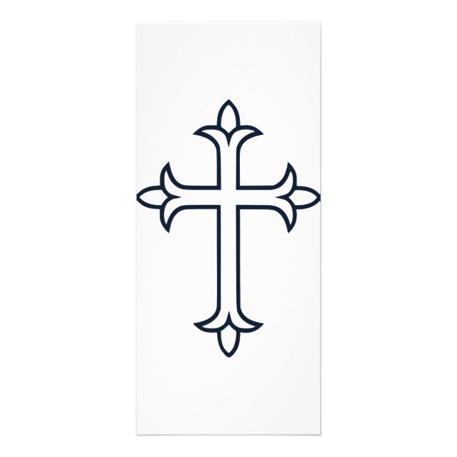Carte Publicitaire Croix chrétienne typique (Devant)