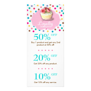 Carte Publicitaire Cuisine Boulangerie Cupcake Remise Polka Point 2