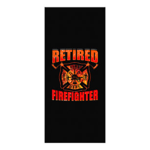 Carte Publicitaire Drapeau américain pompier Red Line US Firefighter