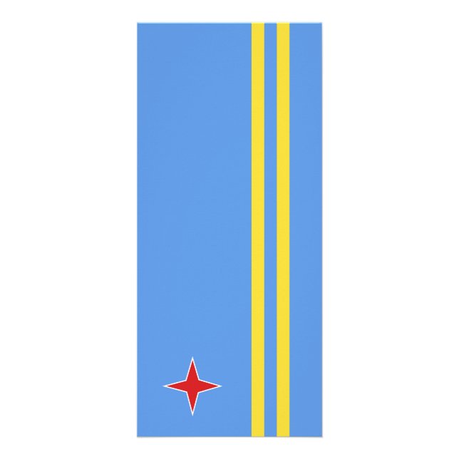 Carte Publicitaire Drapeau d'Aruba (Devant)