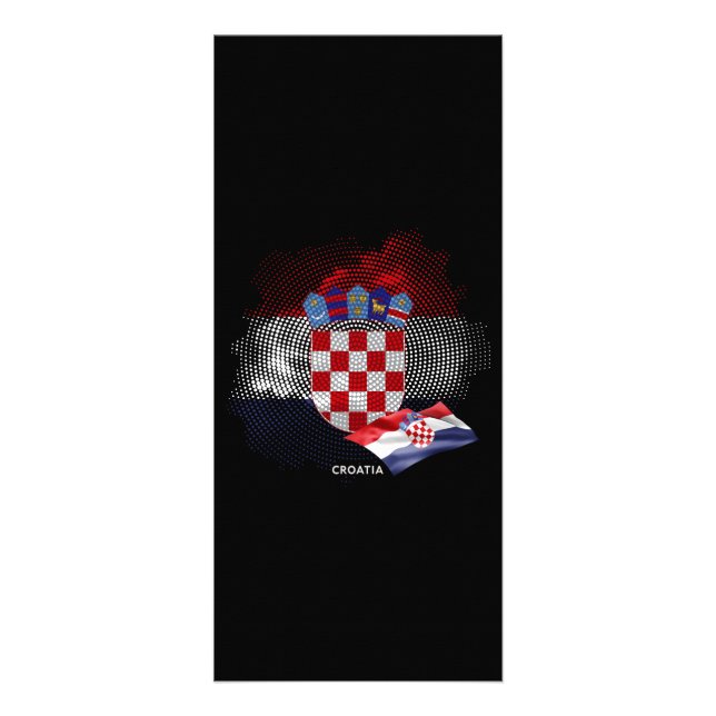 Carte Publicitaire Drapeau de la Croatie (Devant)