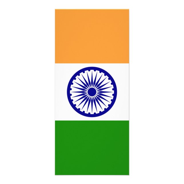 Carte Publicitaire Drapeau de l'Inde (Devant)