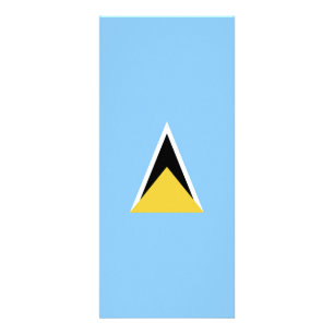 Carte Publicitaire Drapeau de Sainte-Lucie