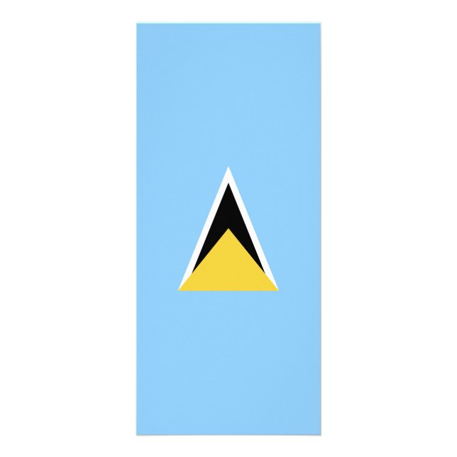 Carte Publicitaire Drapeau de Sainte-Lucie (Devant)