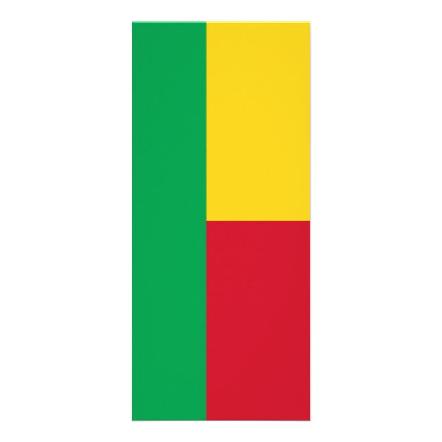 Carte Publicitaire Drapeau du Bénin (Devant)