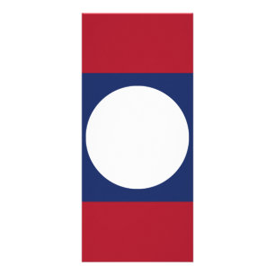 Carte Publicitaire Drapeau du Laos