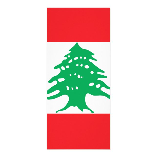 Carte Publicitaire Drapeau du Liban (Devant)