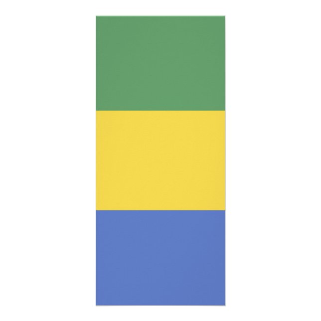 Carte Publicitaire Drapeau Gabon (Devant)