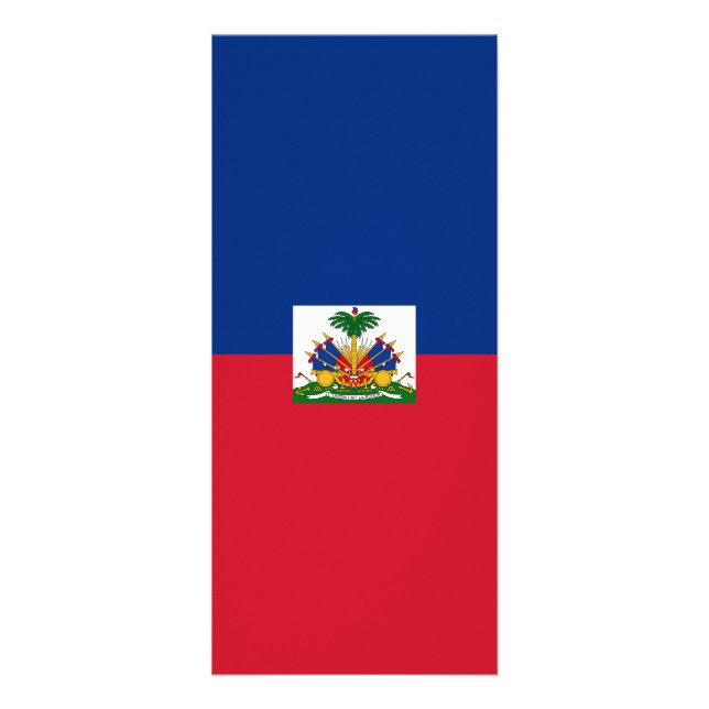 Carte Publicitaire Drapeau Haïti (Devant)