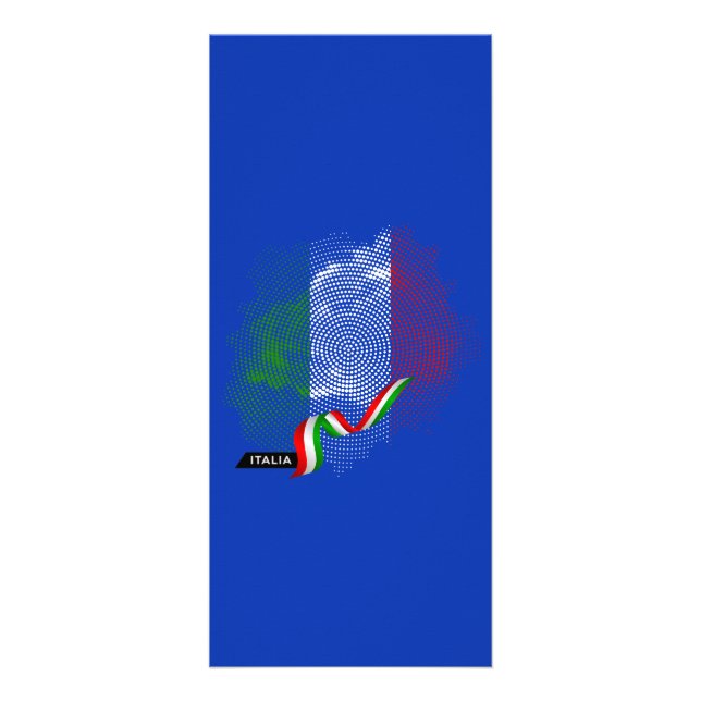 Carte Publicitaire Drapeau italien (Devant)