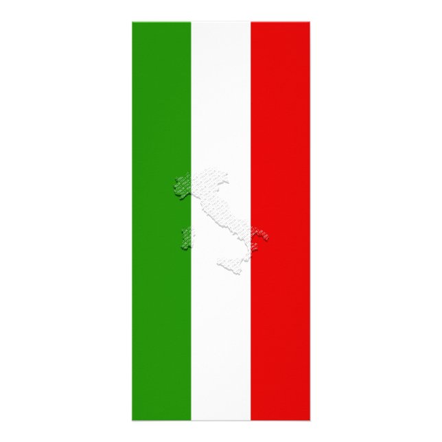 Carte Publicitaire Drapeau italien (Devant)