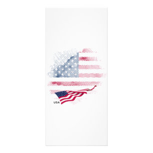Carte Publicitaire Drapeau USA